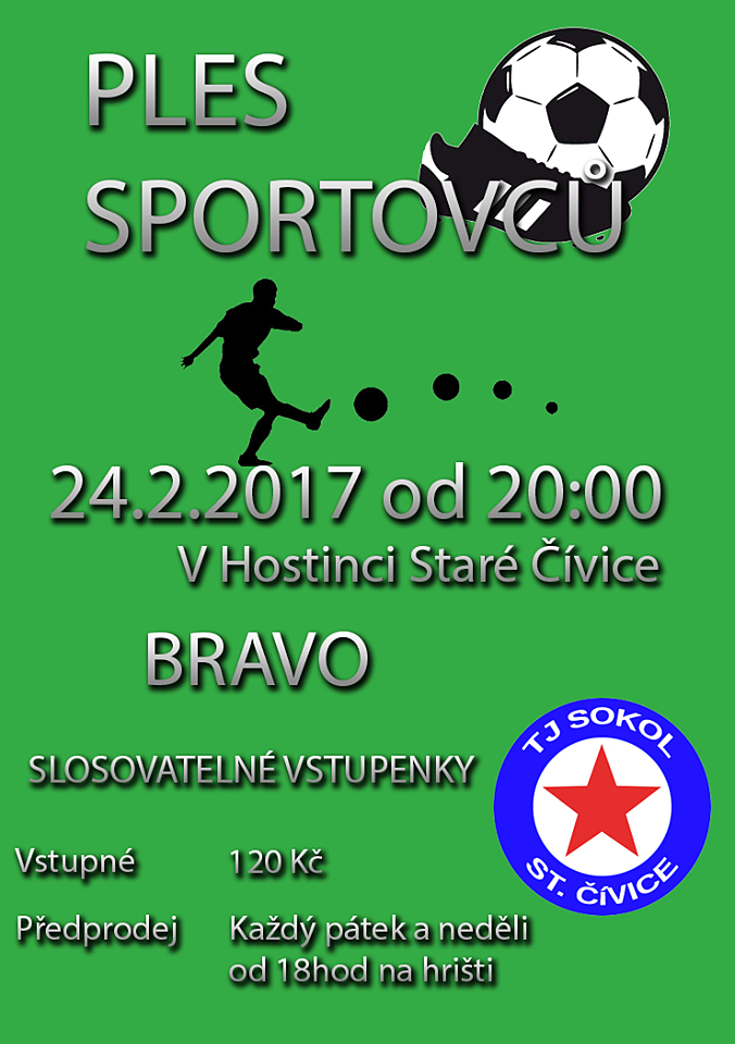 Ples sportovců 24. 2. 2017