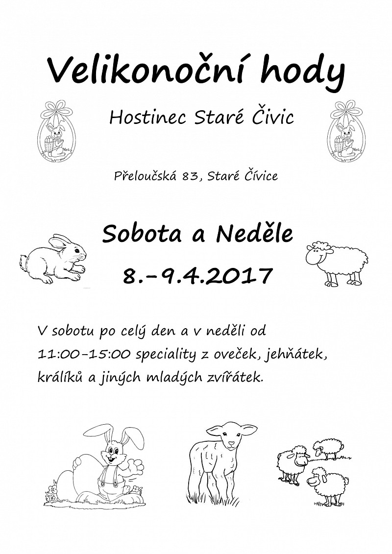 Velikonoční hody 8. - 9. 4. 2017