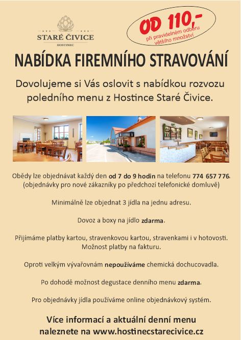 NAbídka firemního stravování